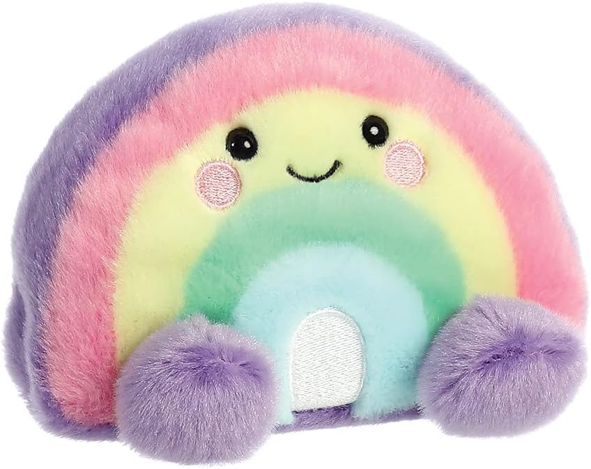 Plüsch Regenbogen Vivi Rainbow pastell, Palm Pals, 13cm, Aurora World