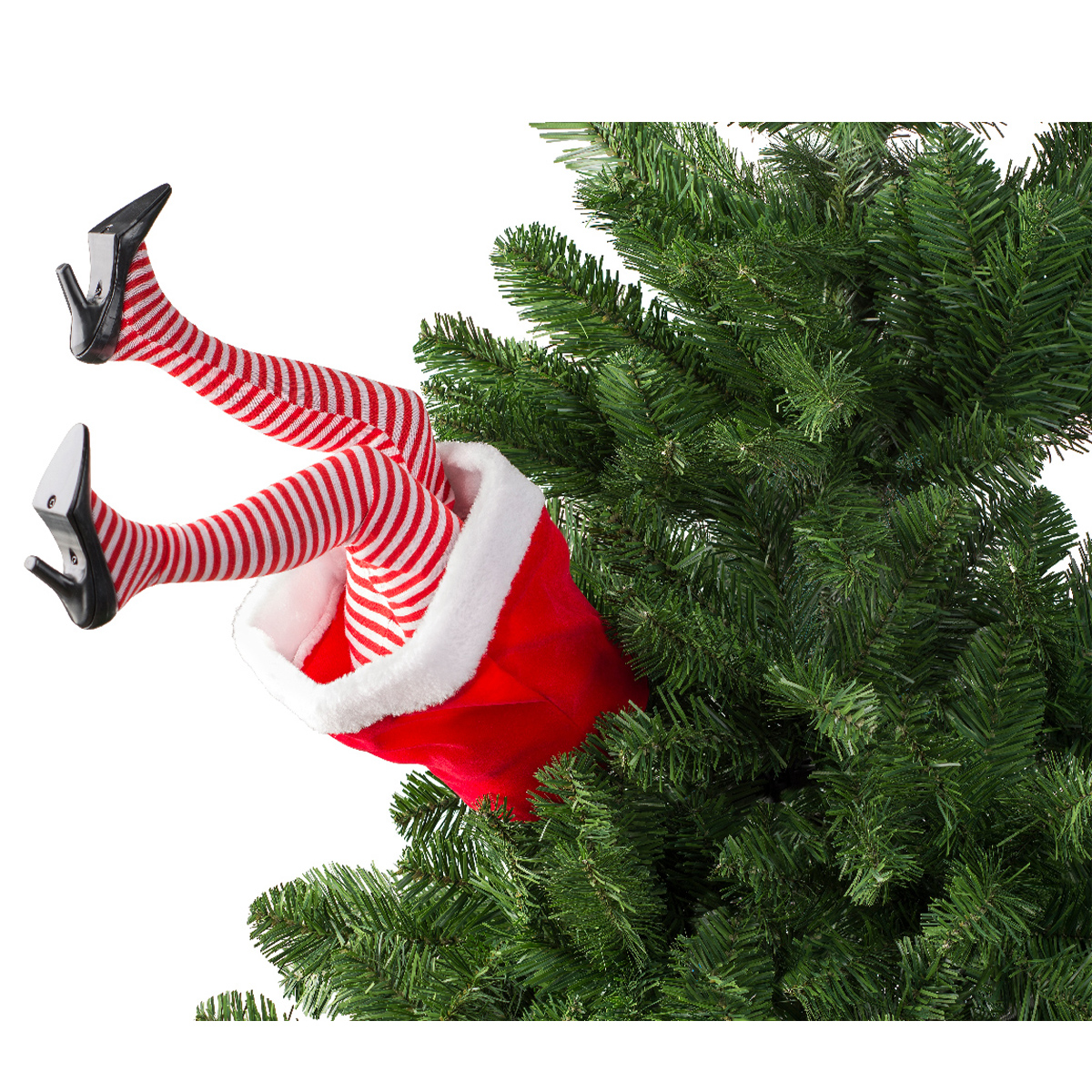 Deko Baumschmuck Elfen Spaß, bewegliche Elfen-Beine, 34cm