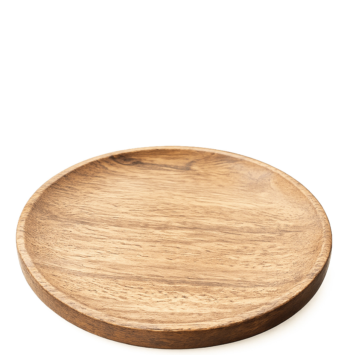 Holz Untersetzer rund, kleiner runder Holzteller Naturholz, Ø11cm