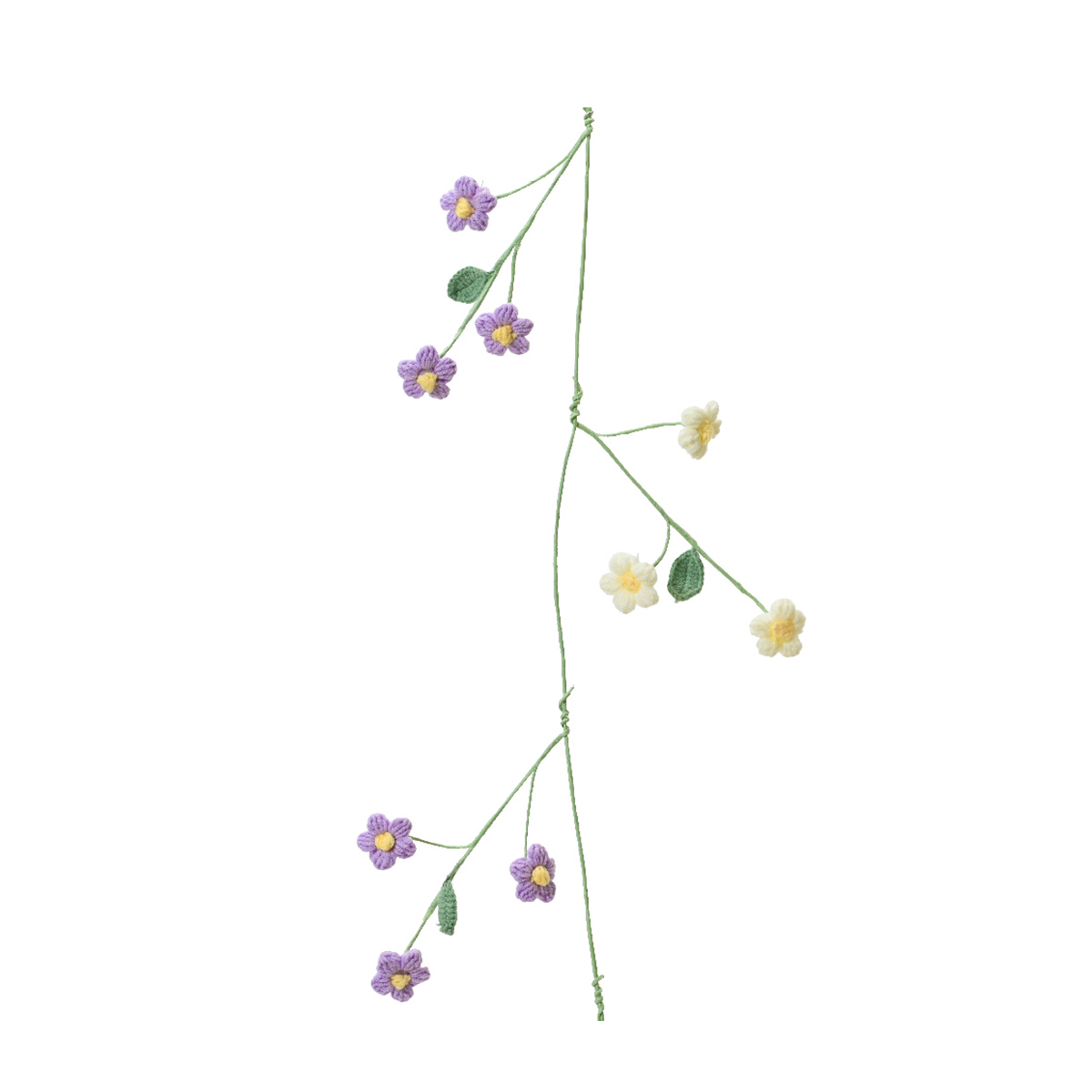 858599-1_01JJW0JD3BD25208V22QWHKBN3w7eInY4oNKHfE Deko Girlande aus Wolle, Wollgirlande mit Blumen lila-creme, 90cm