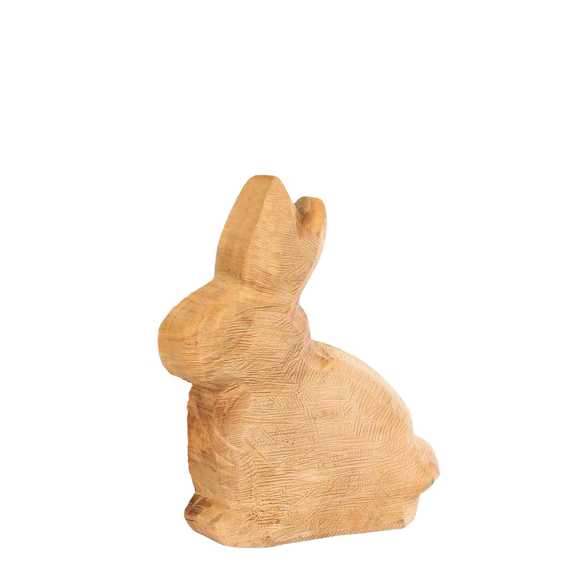 Deko Hase Ruben Naturholz, Holzhase natur sägerau, 30cm, WMG Grünberger