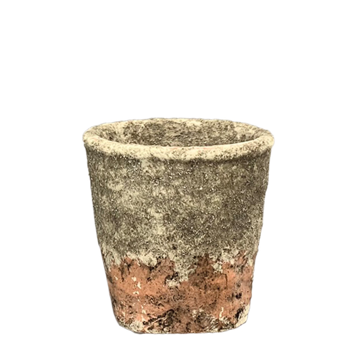 Deko Pflanzgefäß used look, Keramiktopf im Vintage Stil, Harztopf, Ø13cm