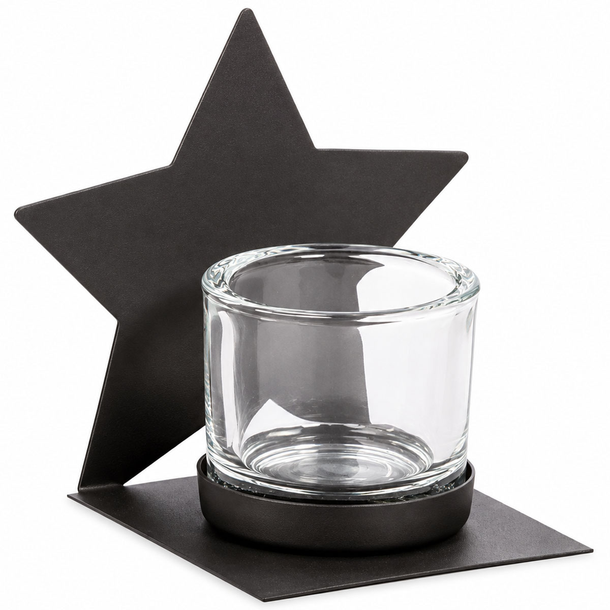 Deko Windlicht Stern, Eisenstern als Tafel, 10cm, WMG Grünberger