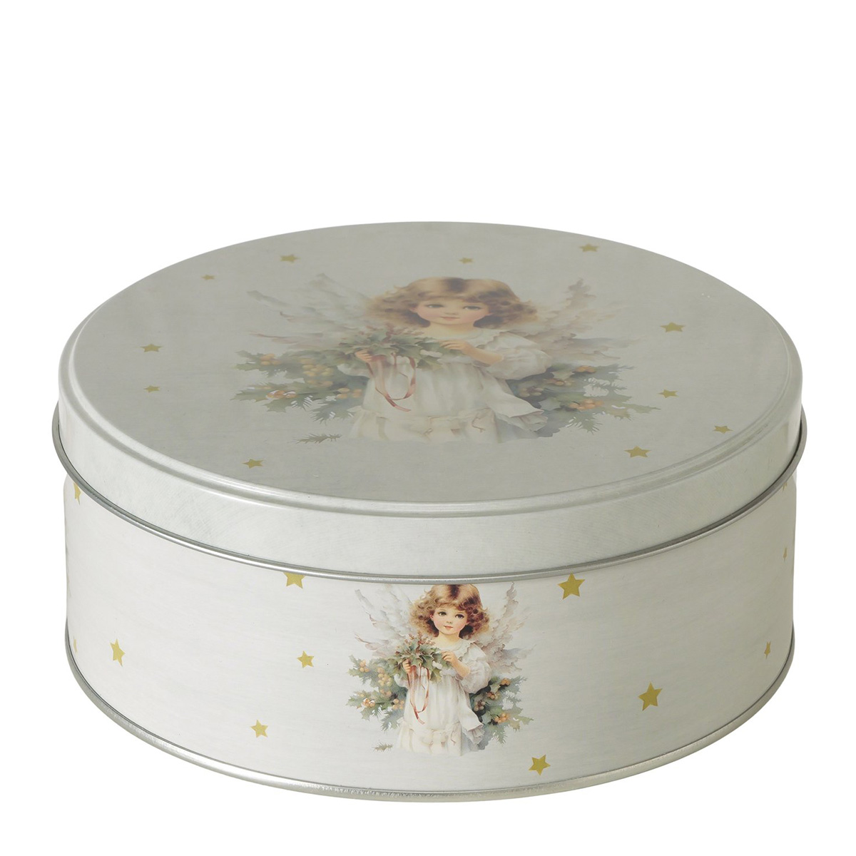 Vorratsdose Engel Clara cremeweiß, Ø17cm, Boltze Home Collection