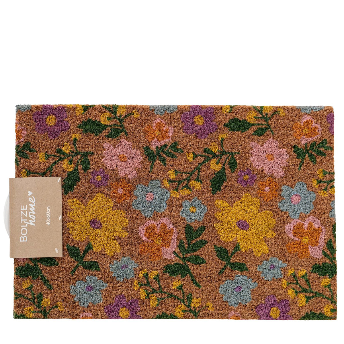 Kokos Fussmatte Blumen Antonia, 60cm, Boltze Home Collections
