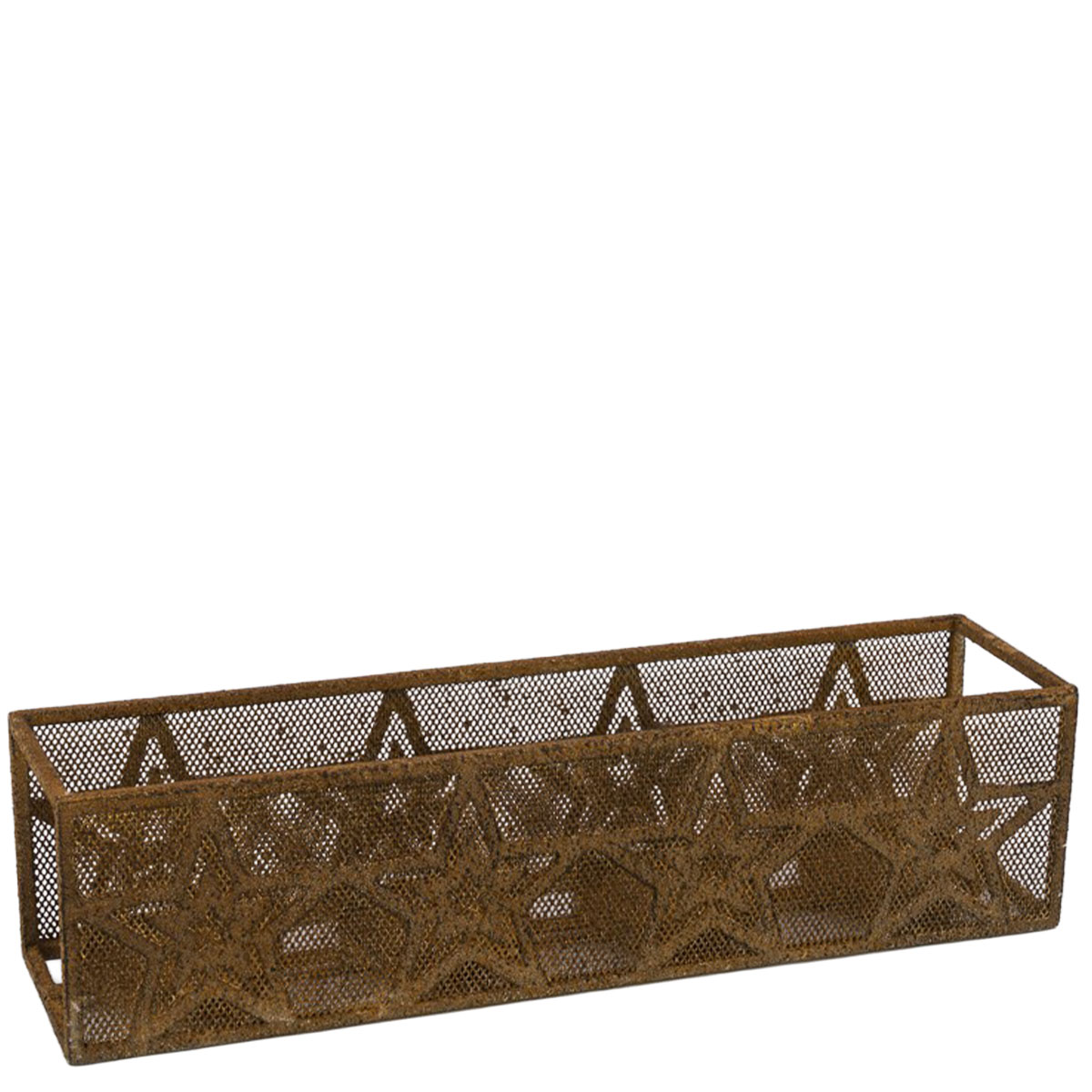 Windlicht Sterne, länger Kerzenhalter für 4 Kerzen, 40cm