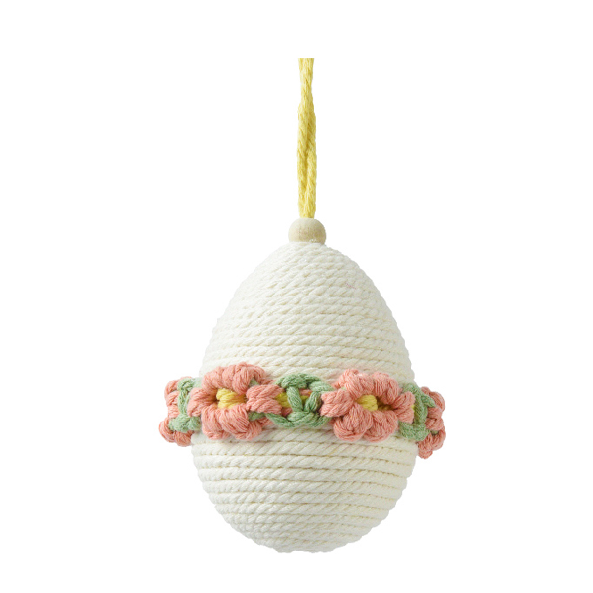 858603-1_01JJVZS4RH8060Z7ECZR9MASBQ6ebfOHJZMvKH4 Deko Ei aus Wolle, Wollei mit Blumenbordüre rosa-grün, Hänger