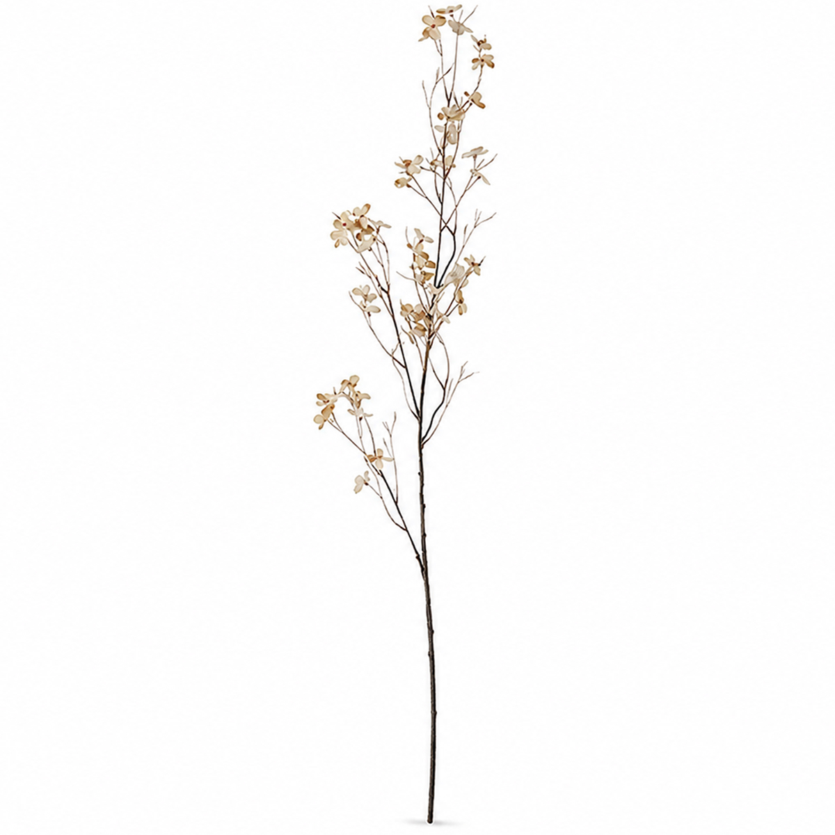 Kunstpflanze Kirschblütenzweig herbstlich braun, 105cm