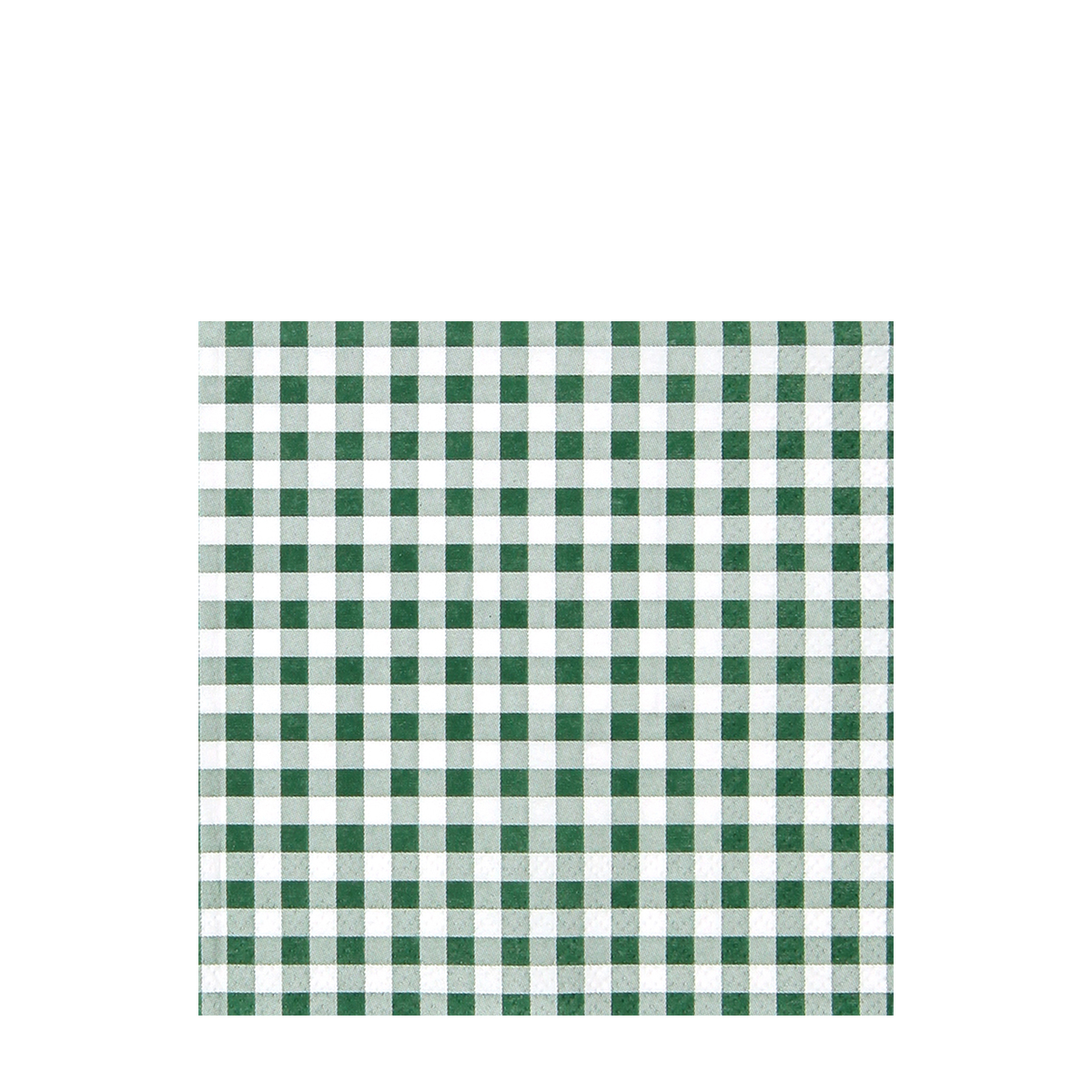 Home Fashion Servietten grün-weiß kariert, Karo dark green, 25x25cm