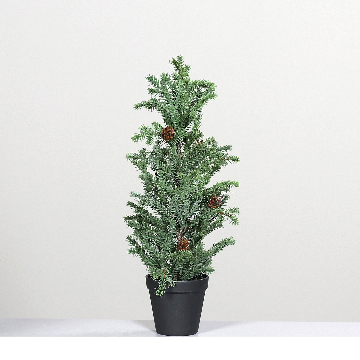 313929_01J7JNFVQ33SC3VG84X2690KM5MaPaRKwbUSwXv Kunstpflanze Tannenbaum, Tannenbaum mit Zapfen getopft, 48cm, DPI