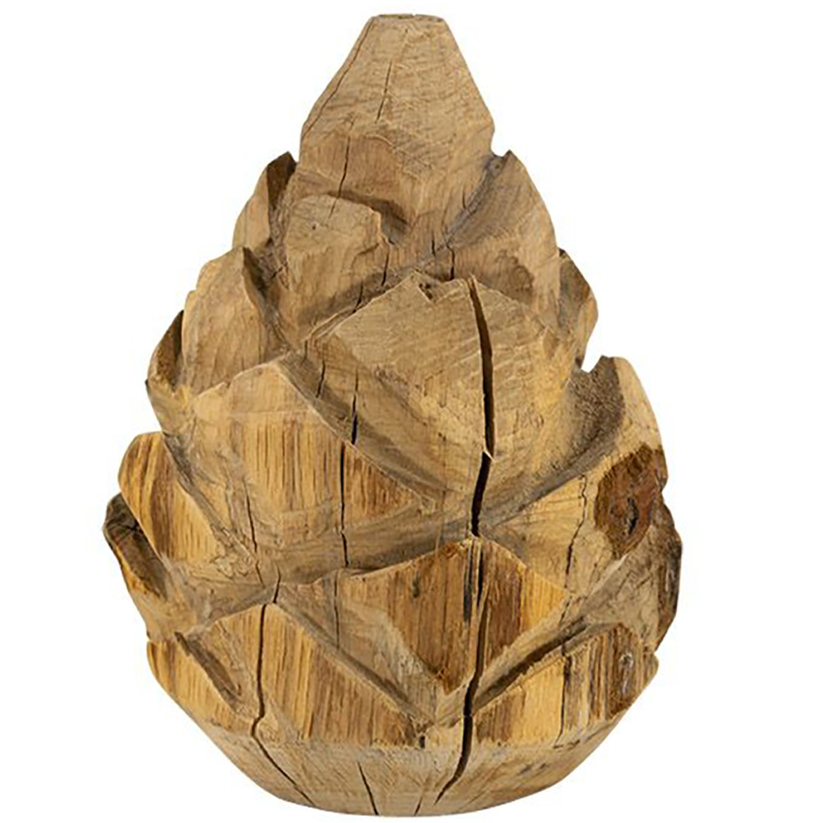 Deko Zapfen Pinie Natur, Pinienzapfen aus Naturholz, 30cm, WMG Grünberger