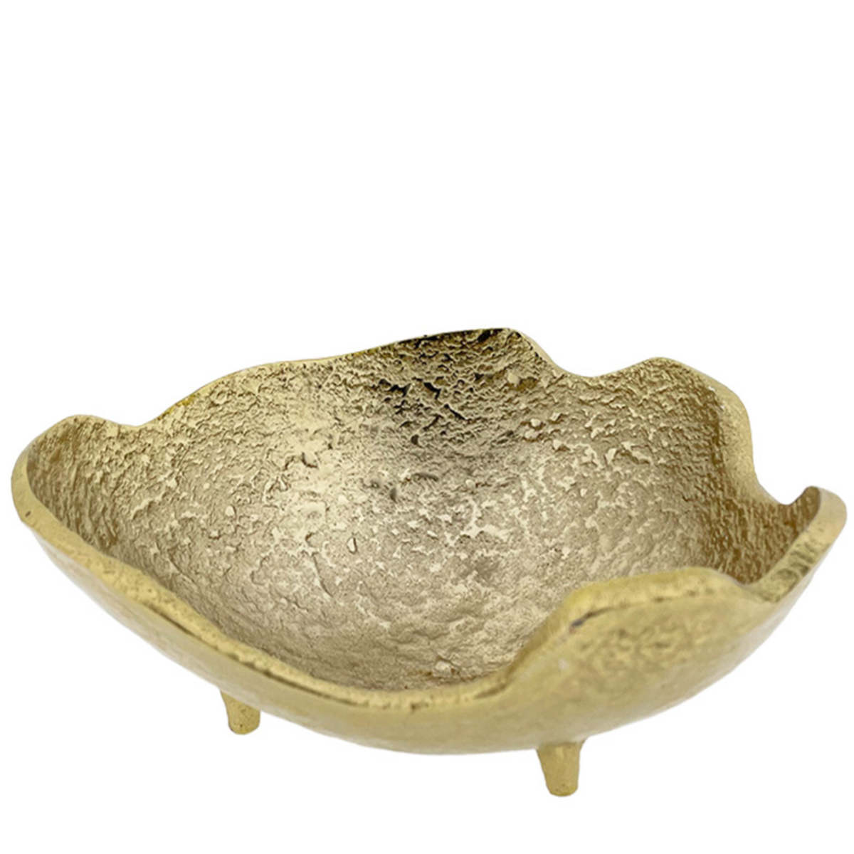 A454363_01JBMKHMPYHGC7Y5XKJMAP80TYs5xZYnw6Rti1P Deko Schale gold, Metallschale auf Füsse, gewellter Rand, 30x30cm