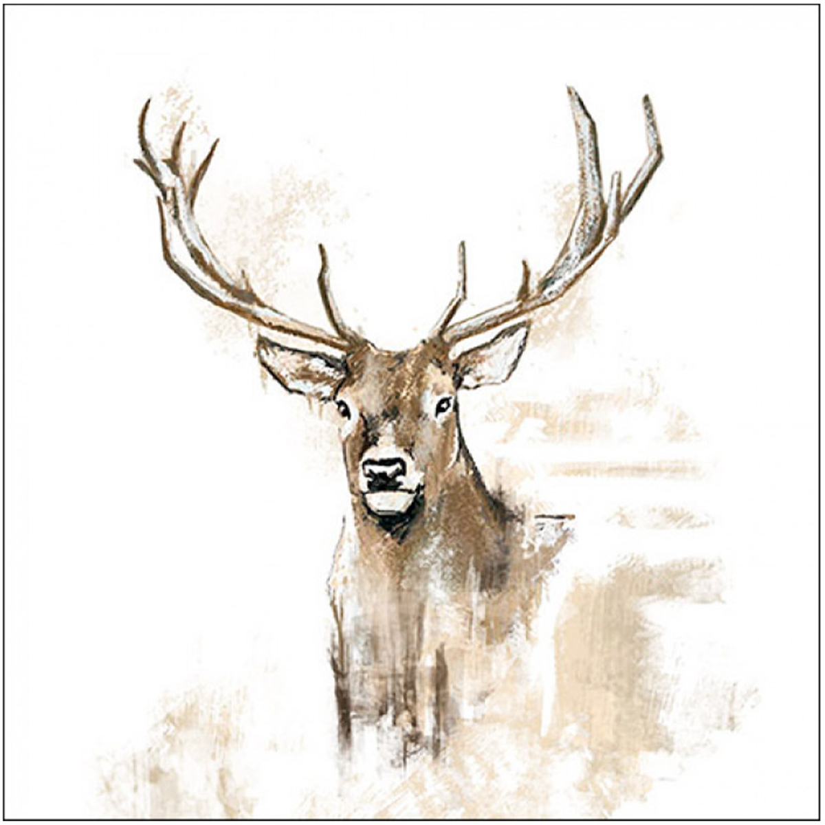 Ambiente Papierservietten Hirsch - Antlers, 33x33cm