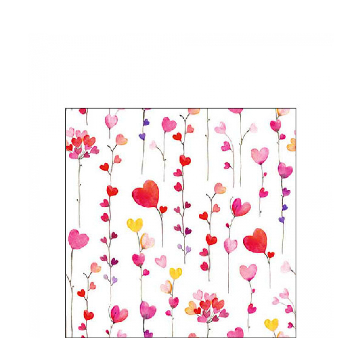 Ambiente Papierservietten Herzgirlanden, Hearts garlands, 25x25cm