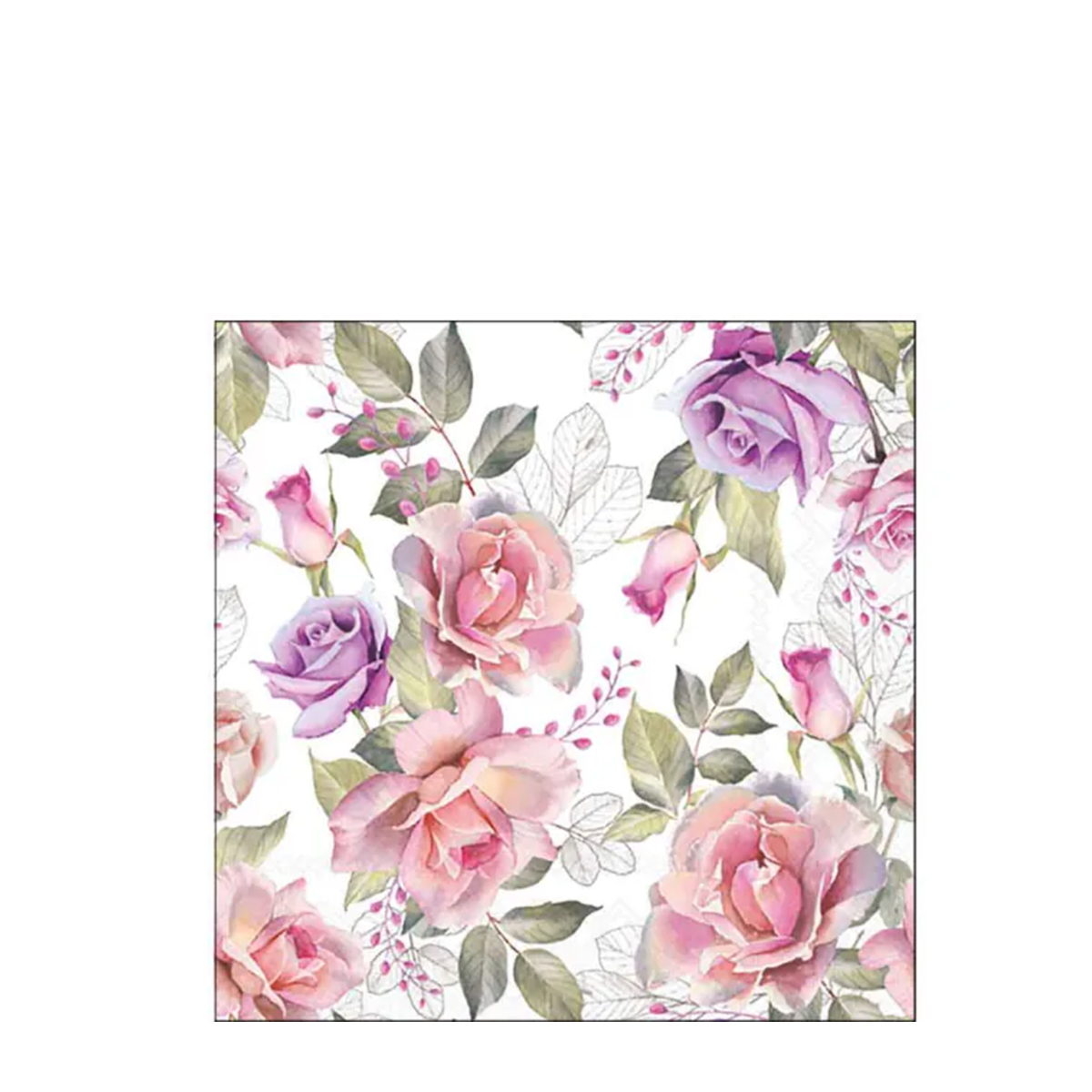 Ambiente Servietten Rosenmuster Josephine, 25x25cm