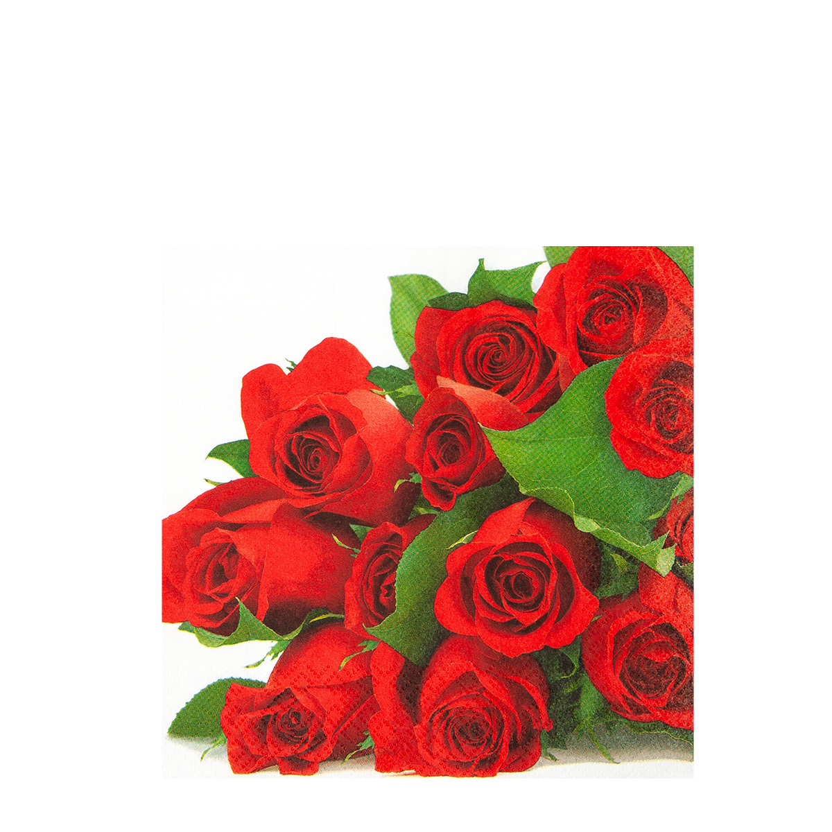 Home Fashion Papierservietten rote Rosen, 25x25cm