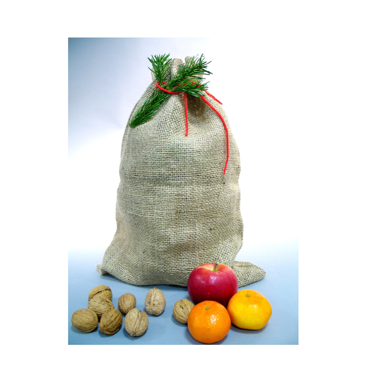 Jutesäckchen Natur, Nikolaussack, 24x30cm