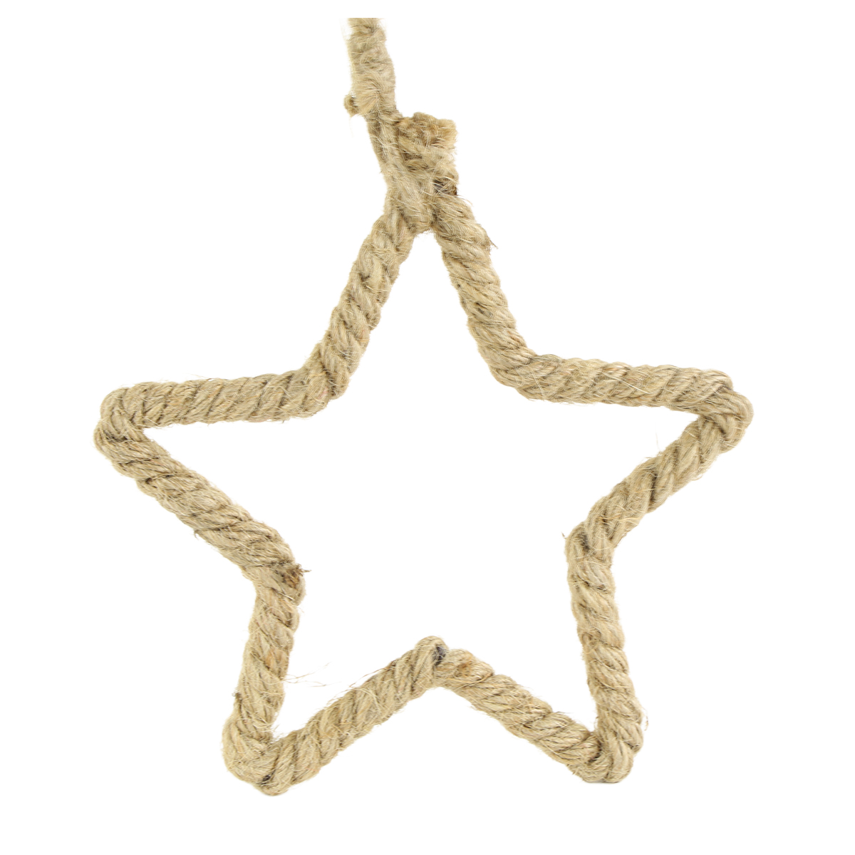 Deko Stern Jute, Jutestern, Weihnachtsstern umwickelt, Ø15cm