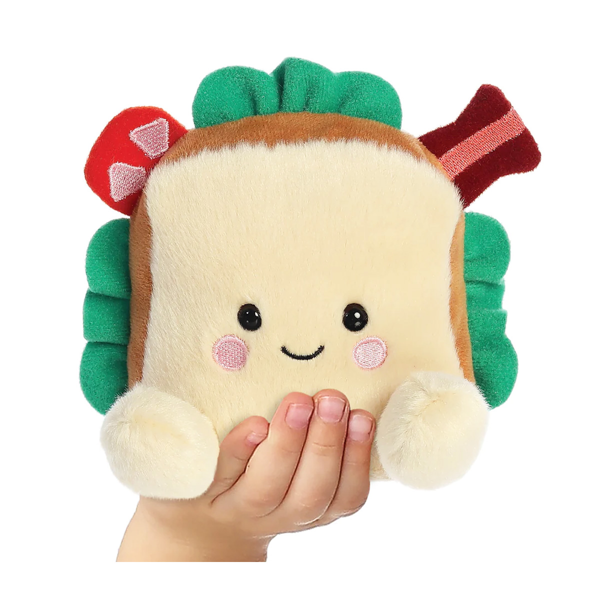 33844_01K1JPK7MYYNJRY5DVF7WKKZN3mrq2Mj2KXBSQ4 Plüsch Sandwich Tomas, beige-grün, Palm Pals, 13cm, Aurora World