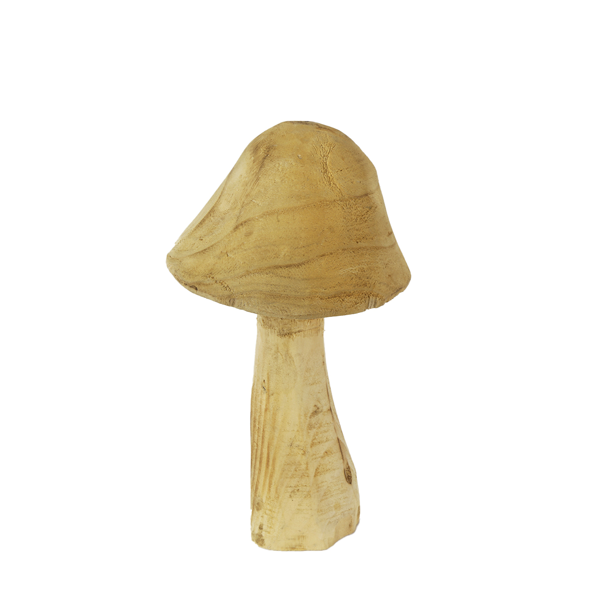 Deko Pilz Naturholz, Holzpilz Natur, 22cm