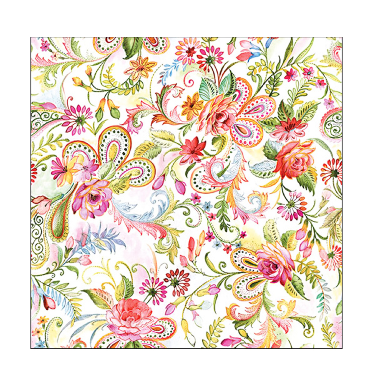 Ambiente Servietten Blumenmuster Gypsy, 33x33cm