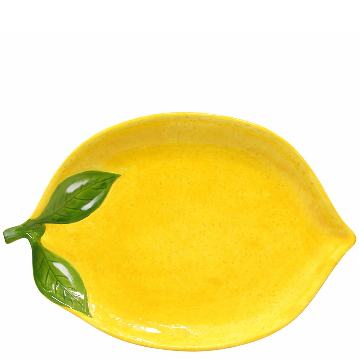 Teller in Zitronenform gelb, 24cm