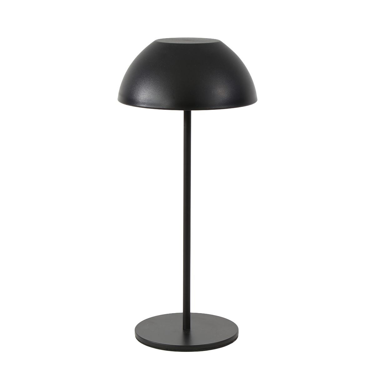 LED Tischlampe Touch schwarz, Tischleuchte Pilzform, dimmbar, 28cm