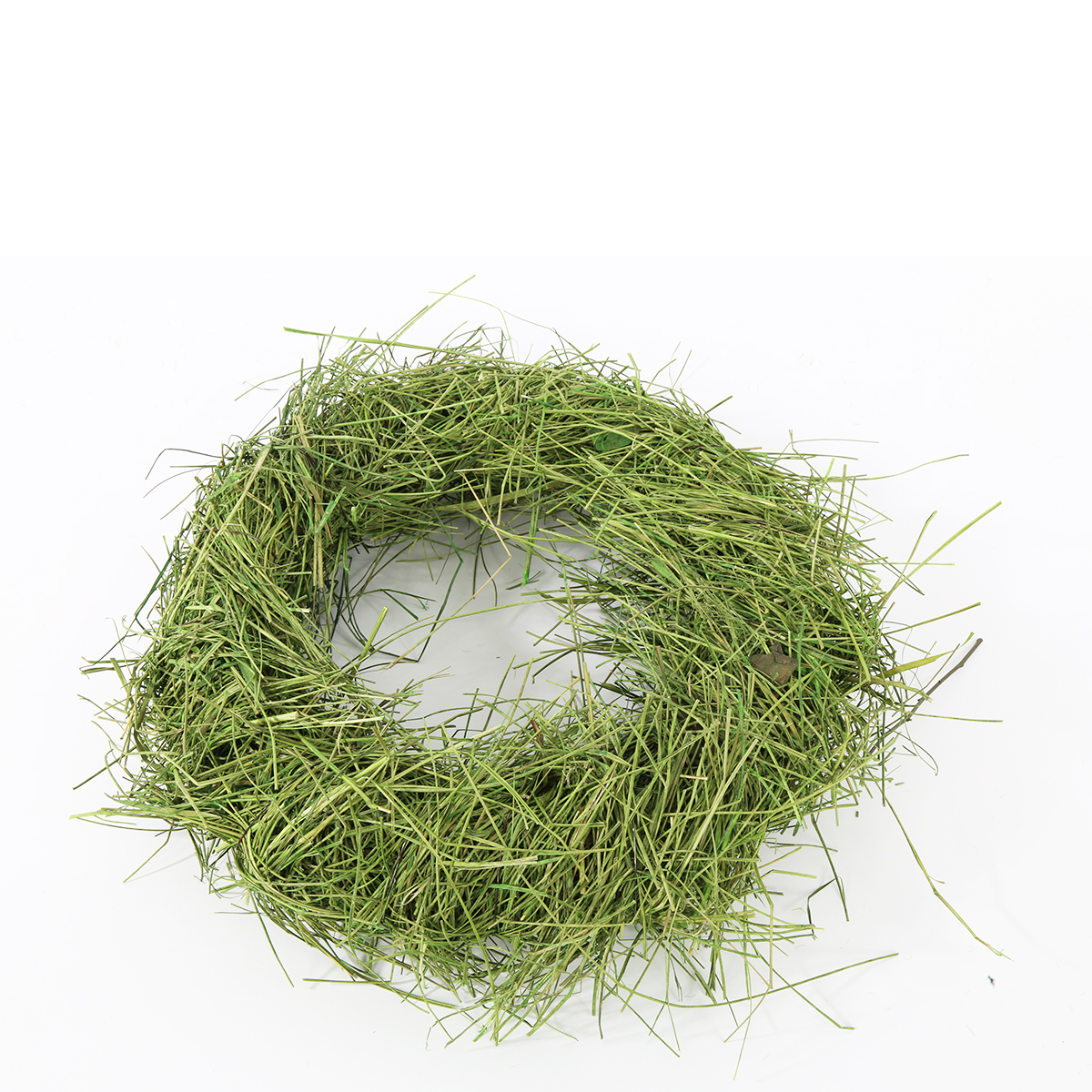 Deko Kranz Gras, Graskranz grün gefärbt, Ø30cm