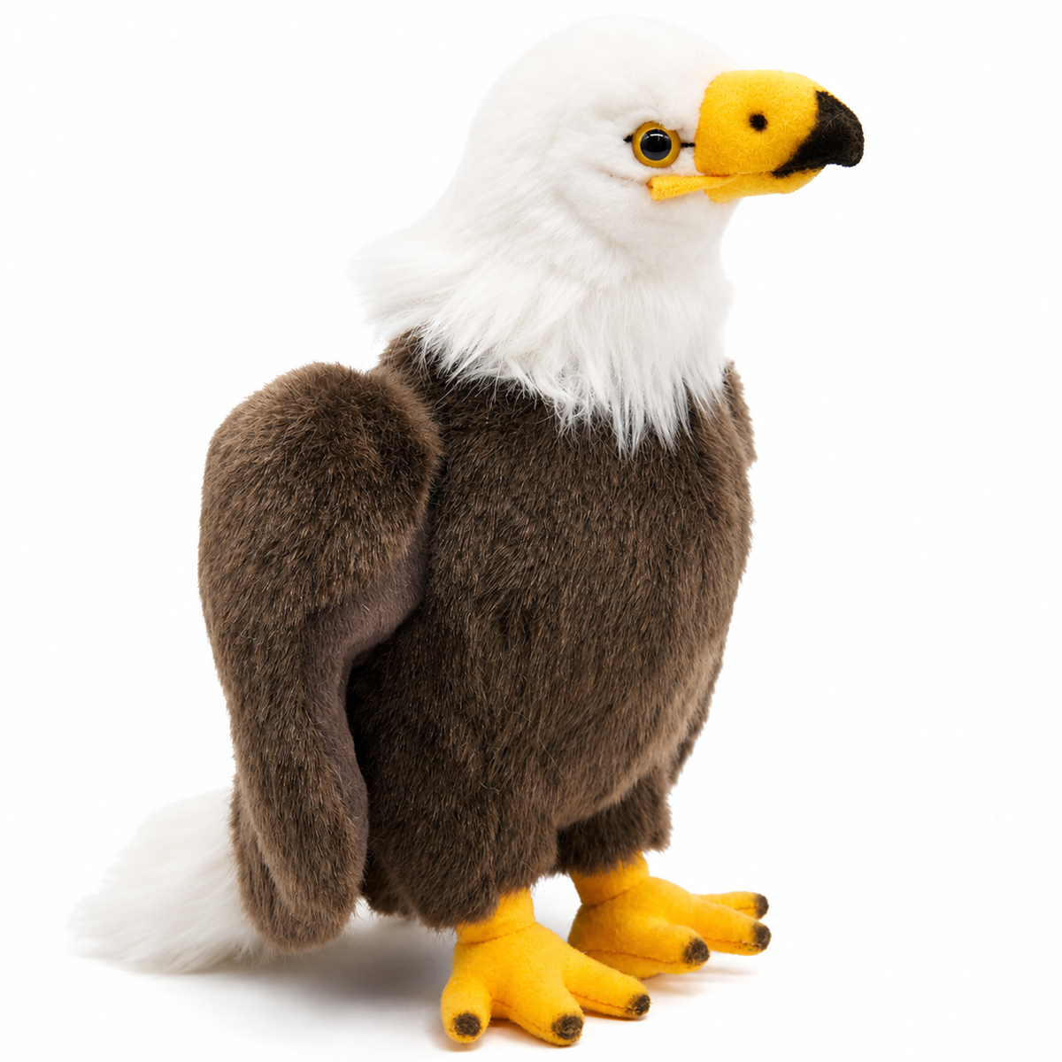 Plüschtier Adler, Plüsch-Weißkopf-Seeadler, 24cm