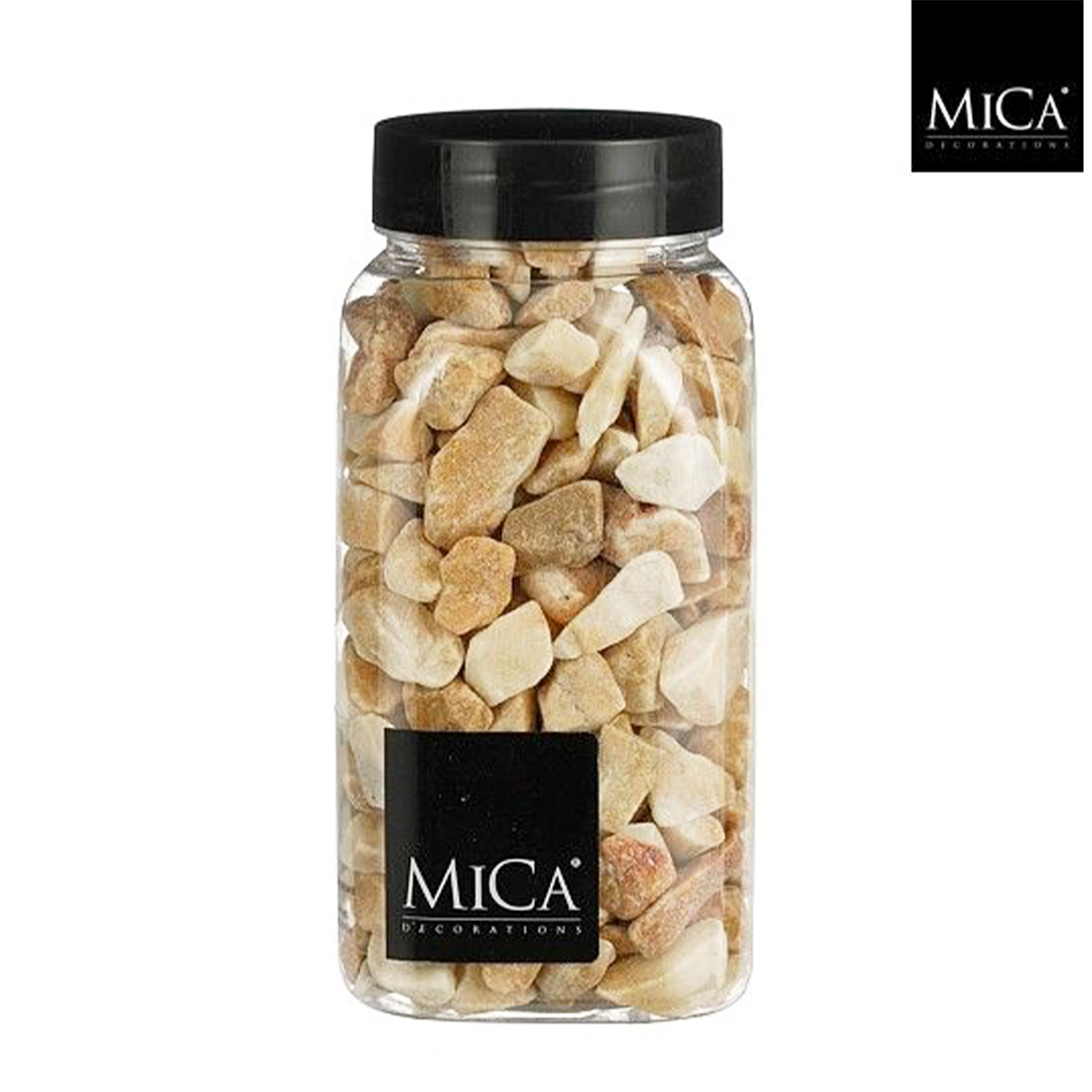 Deko Steine Marbles hellbraun, 7-15mm, 650ml, Mica Decorations