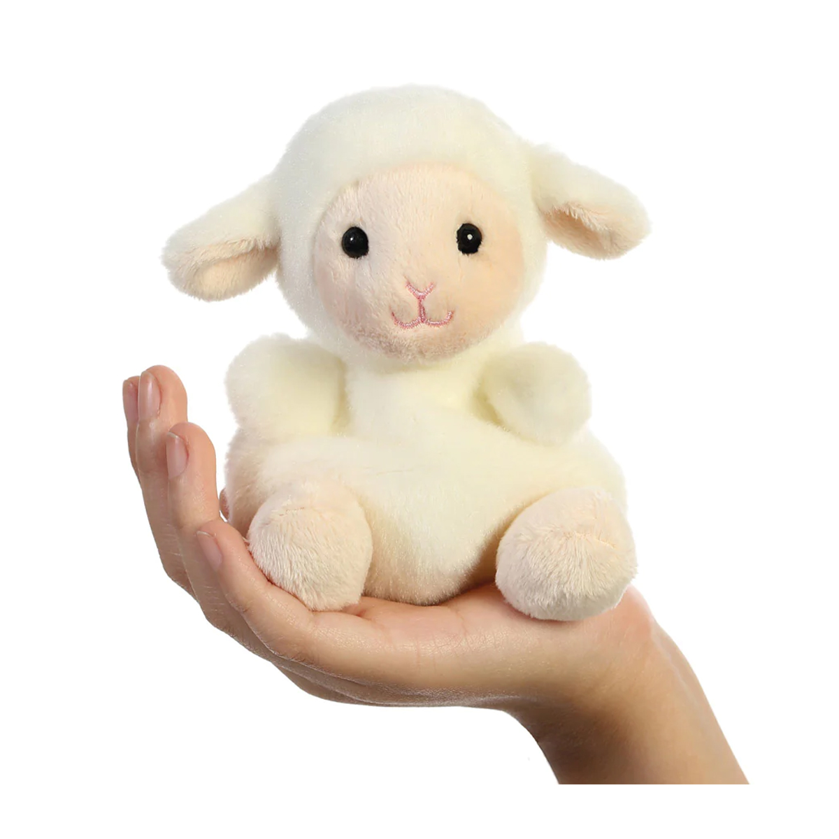 33483_01K1K5HPJ1J6AG6E9E07YW8FE98XSEuUTF9JhPc Plüsch Lamm Woolly, creme, Palm Pals, 13cm, Aurora World