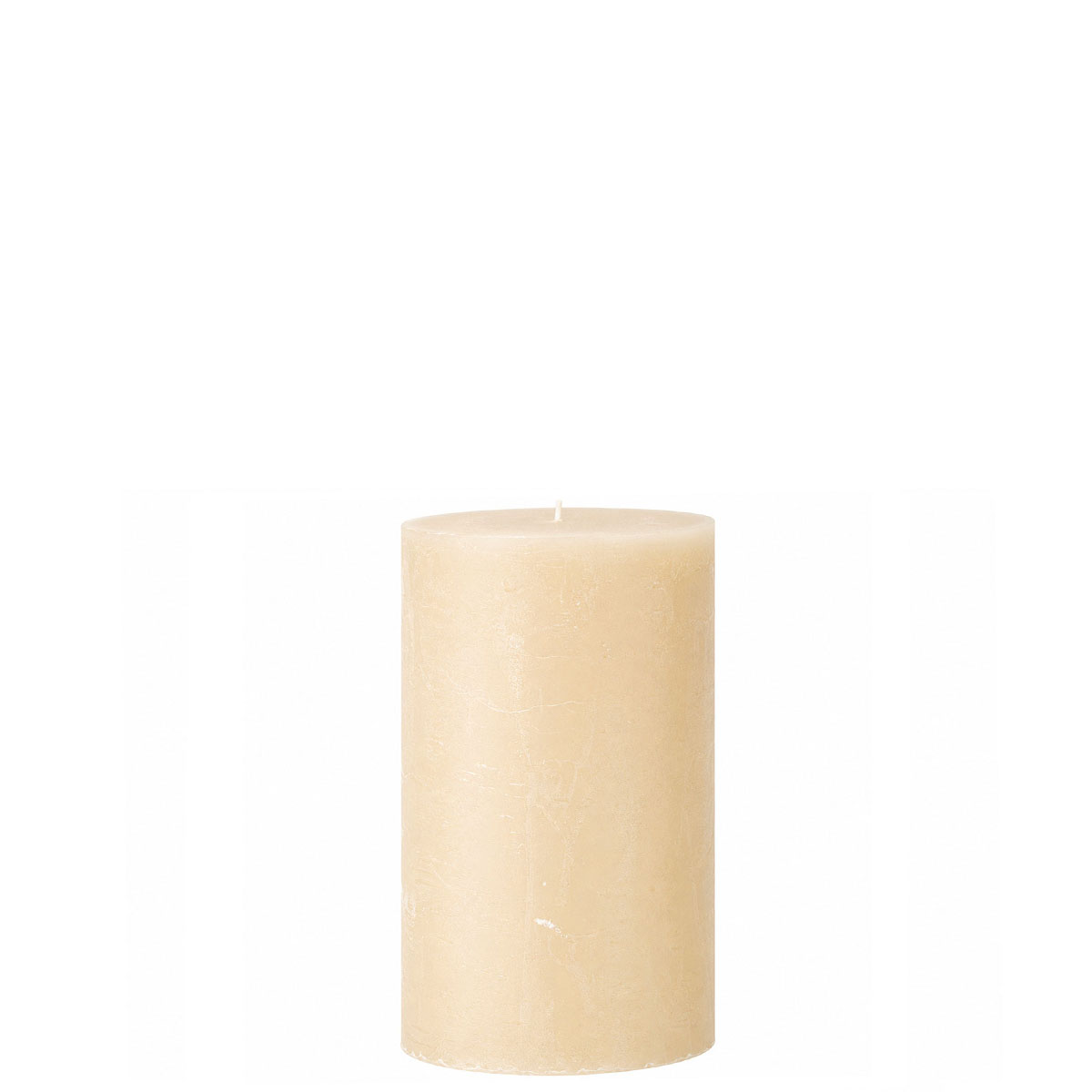 Stumpenkerze Rustic Elfenbein, Wachskerze 100mm, Ø50mm