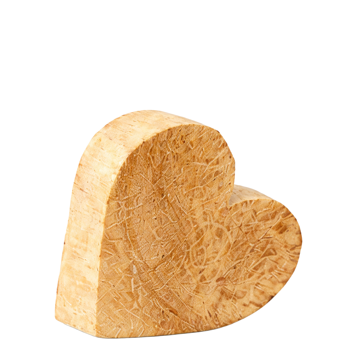 Deko Herz Natur, Holzherz, rustikales Holzherz, 17cm, WMG Grünberger
