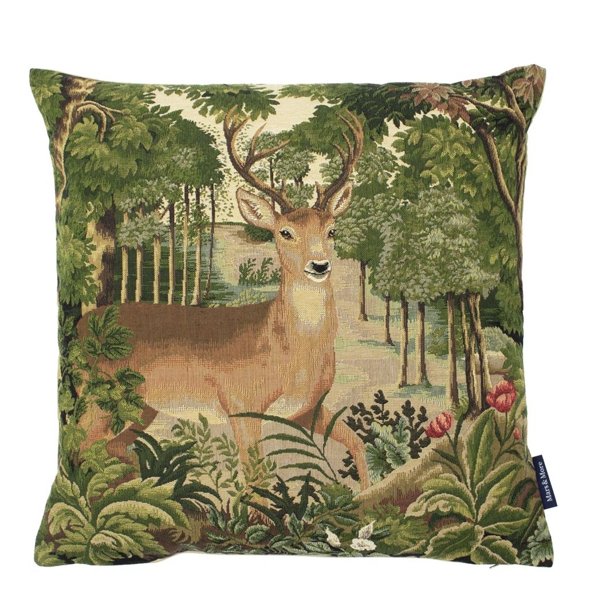 EVKSSHIFLkIOmLz5Hipk Gobelin Kissen Hirsch, Märchen Hirchkuh, 45x45cm, Mars & More