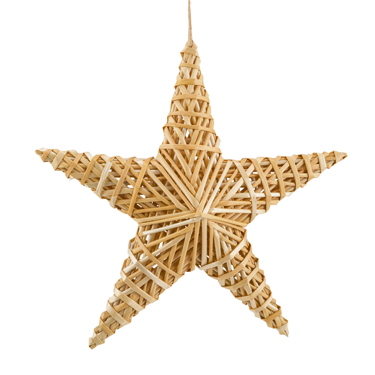 22405244_01J7K6D2FKYBB3FB746E9RME85gzfO9ZB6wr01K Deko Stern natur, Strohstern Weihnachten, 30x30cm, Hänger