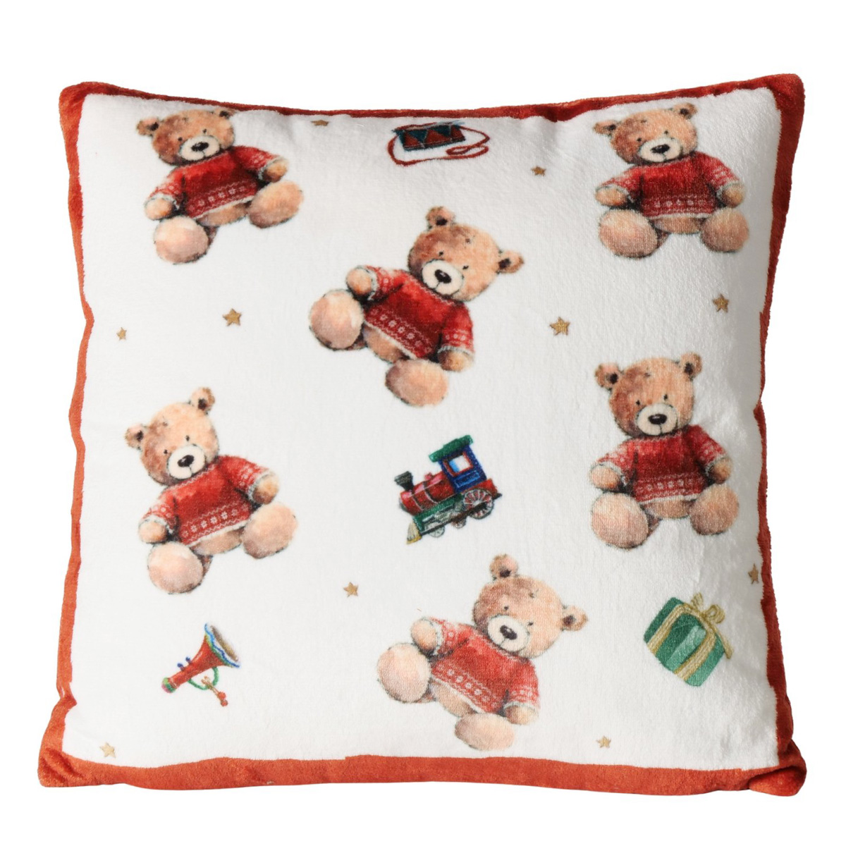 Deko Plüschkissen Bailey Bär, 45x45cm, Boltze Home Collections