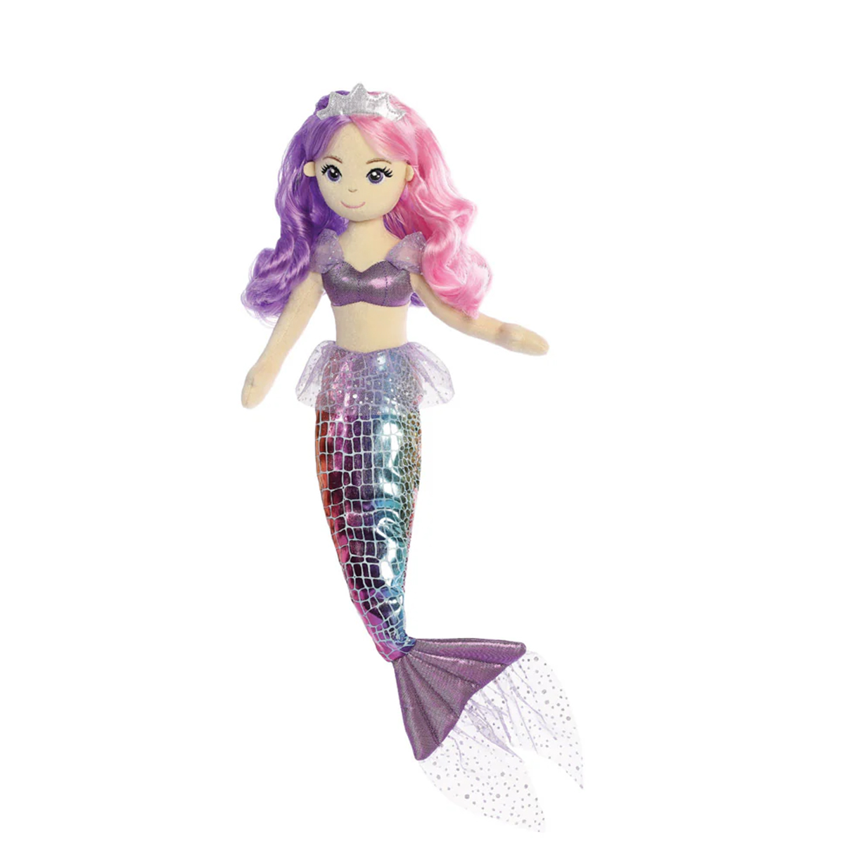 Plüsch-Meerjungfrau, Sea Shimmers, Iris Pastell, 46cm