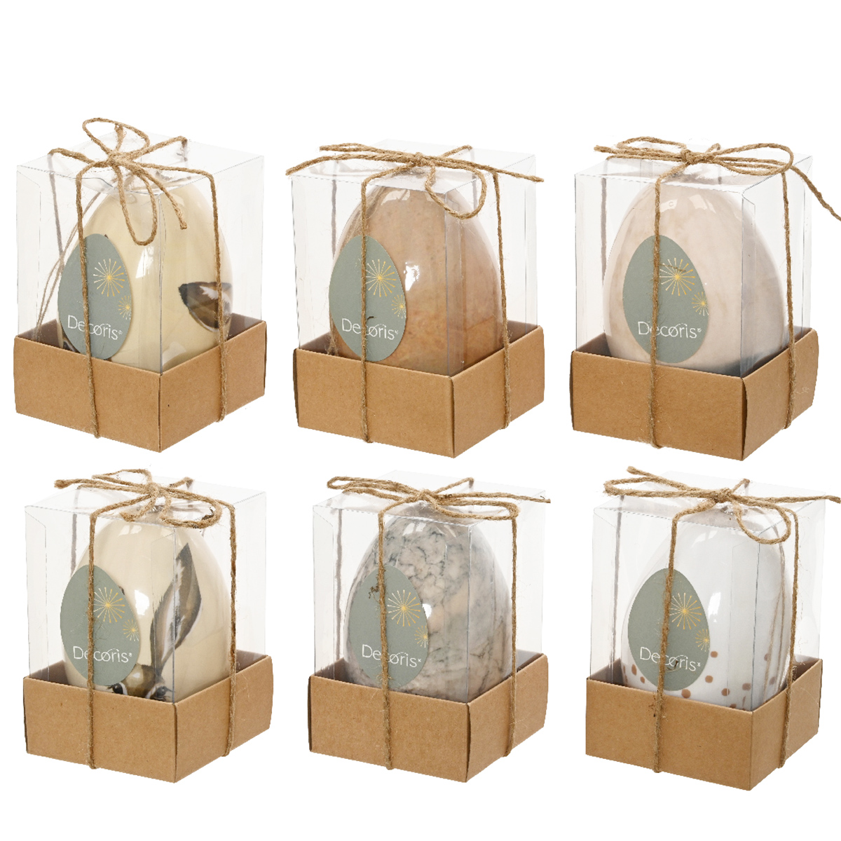 Deko Osterei mit Hase, Punkte oder Muster, 12cm, Hänger