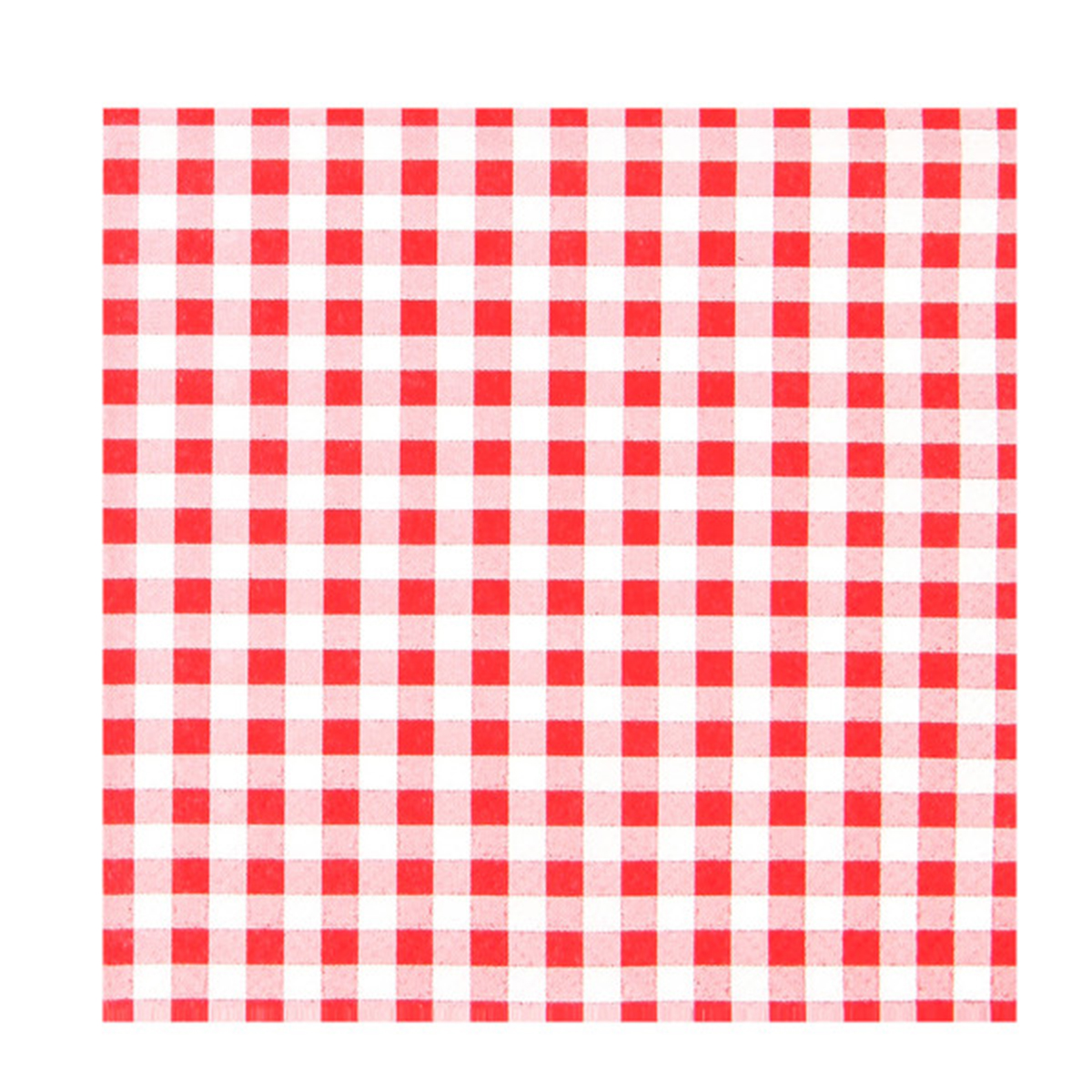 Home Fashion Papierservietten Karo rot, rot-weiß kariert, 33x33cm