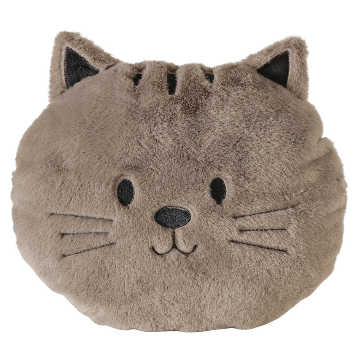 Deko Kissen Katze Minky, Plüschkissen Katzenkopf, Boltze Home Collections