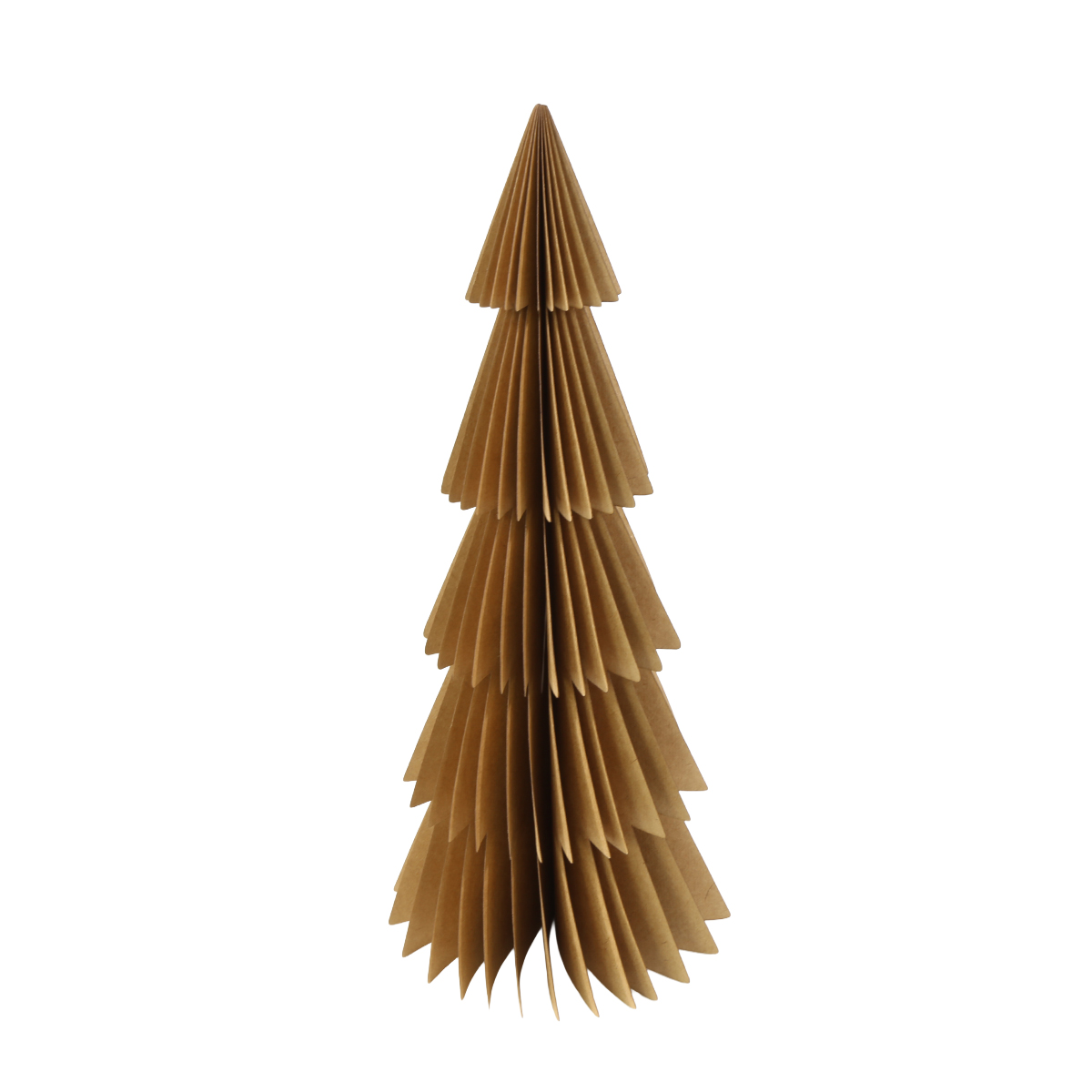 Deko Tannenbaum Papier, Papierbaum Tanne braun, Fächerbaum, 30cm