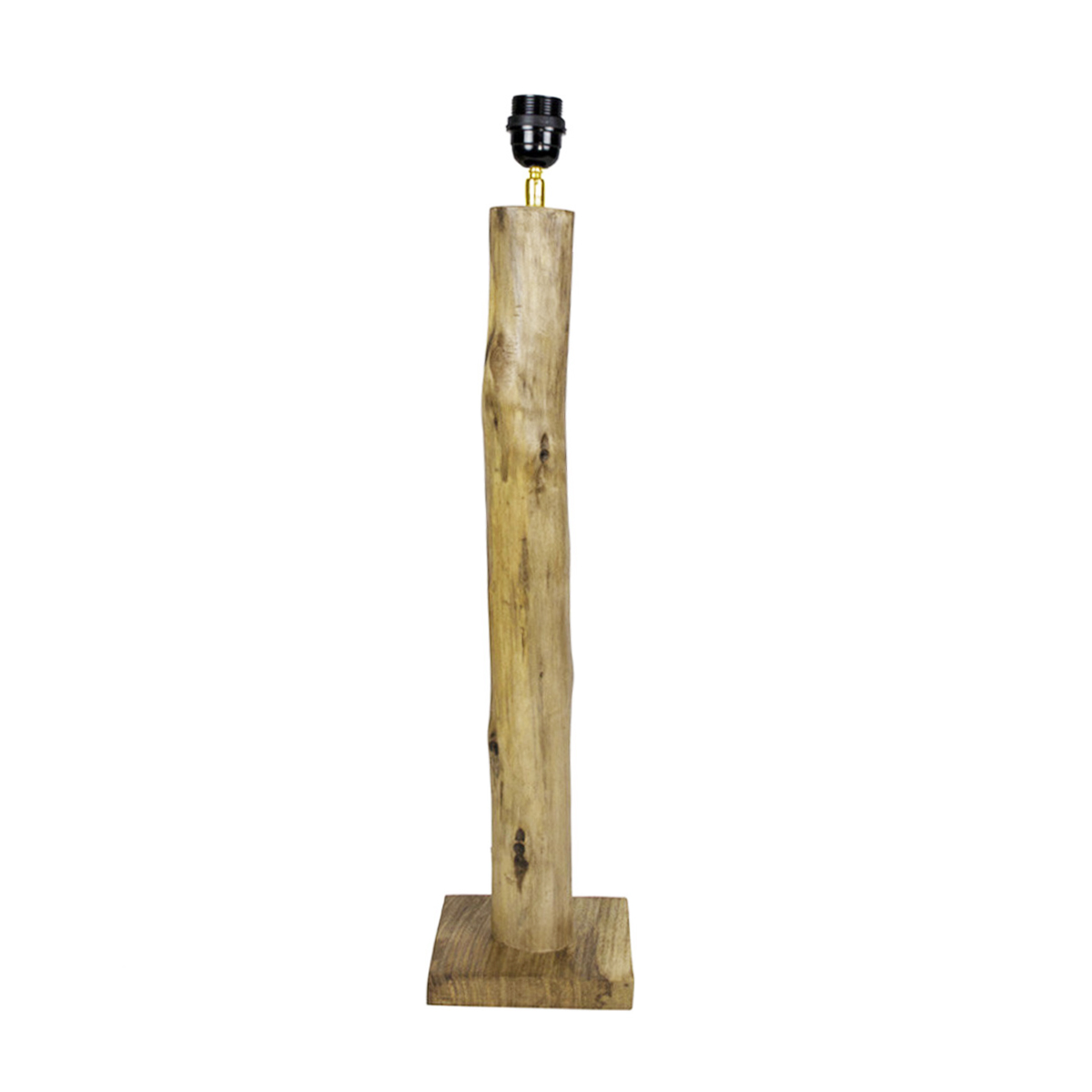 Lampenfuß Baumstamm schmal, Holz Lampenfuß Eucalyptus, 60cm, Mars & More