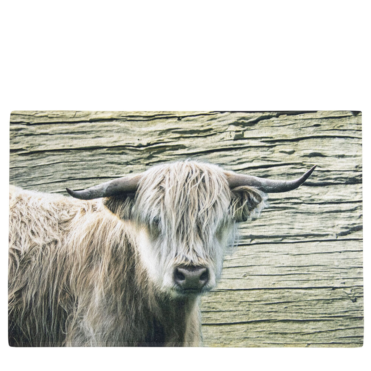 Textil Fußmatte Schottisches Hochlandrind, 75x50cm, Mars & More