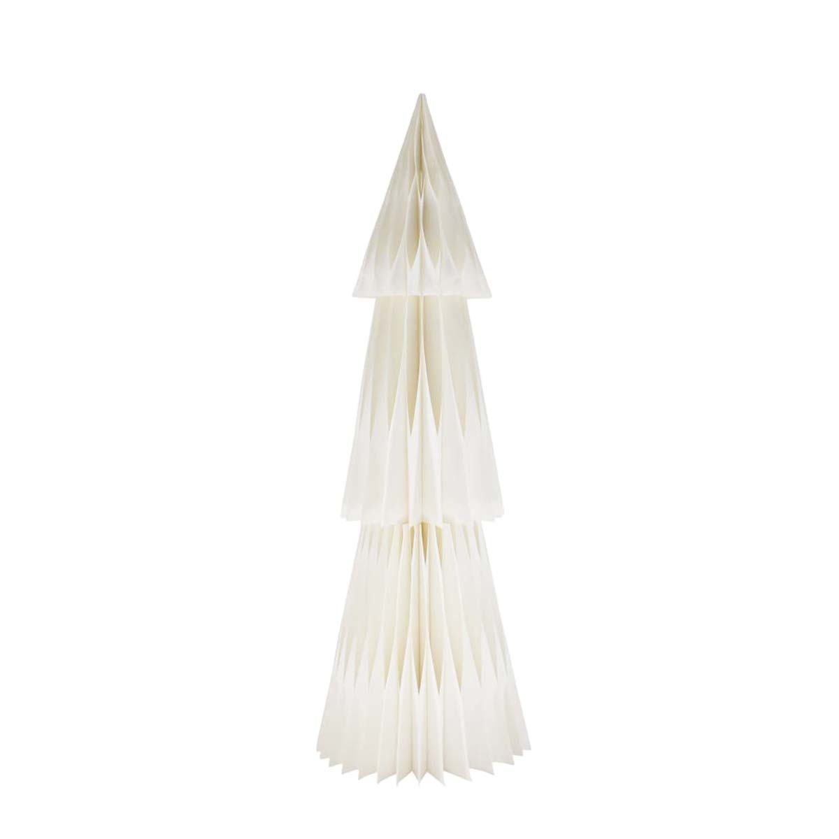 F115317_01JCGKE8SCGS8DGMB3Y7CDYEW4j4L4se1qnTxsy Deko Baum Papier, Papierbaum Tannenbaum, faltbar, weiß, 31x90cm