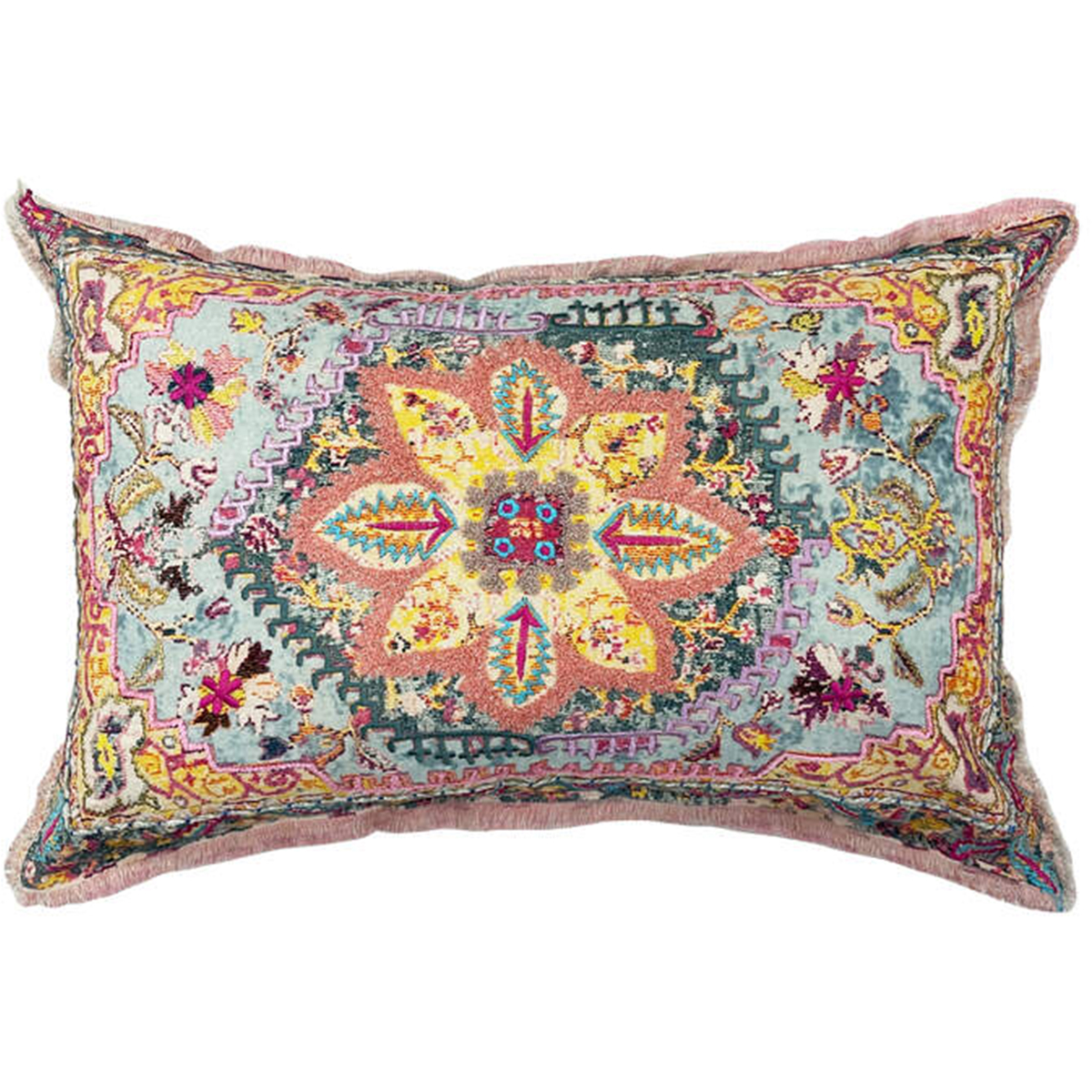 Dekokissen Boho Mandala – farbenfrohes Sofakissen im Ethno-Stil