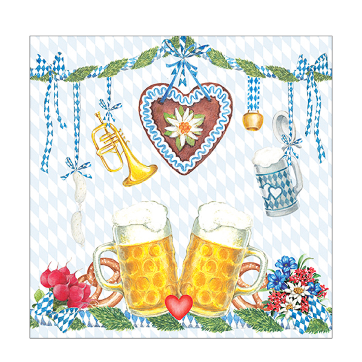 Ambiente Servietten Bier, Beer Festival, 33x33cm