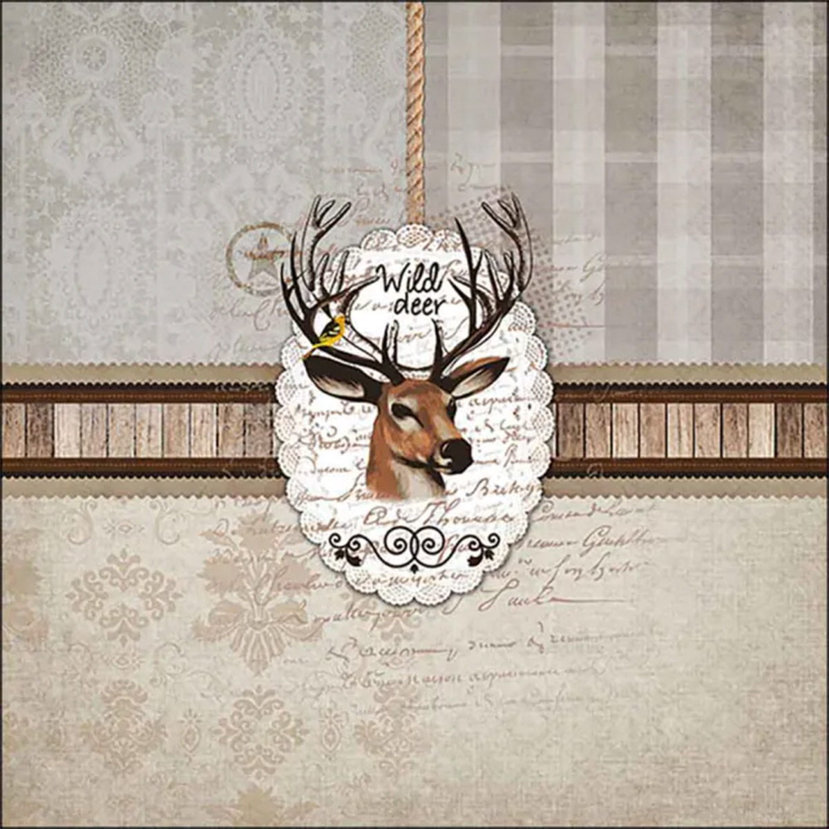 Ambiente Servietten Hirsch, Wild deer, 33x33cm