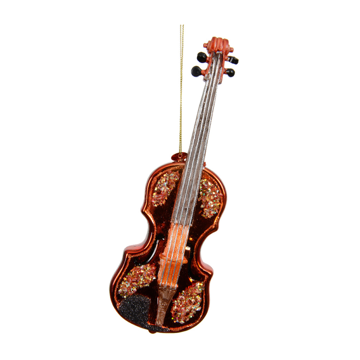 123637_01K6AS6B04365KJE4PBCG4ST82 Baumschmuck Musikinstrument Geige, 19cm, Kaemingk