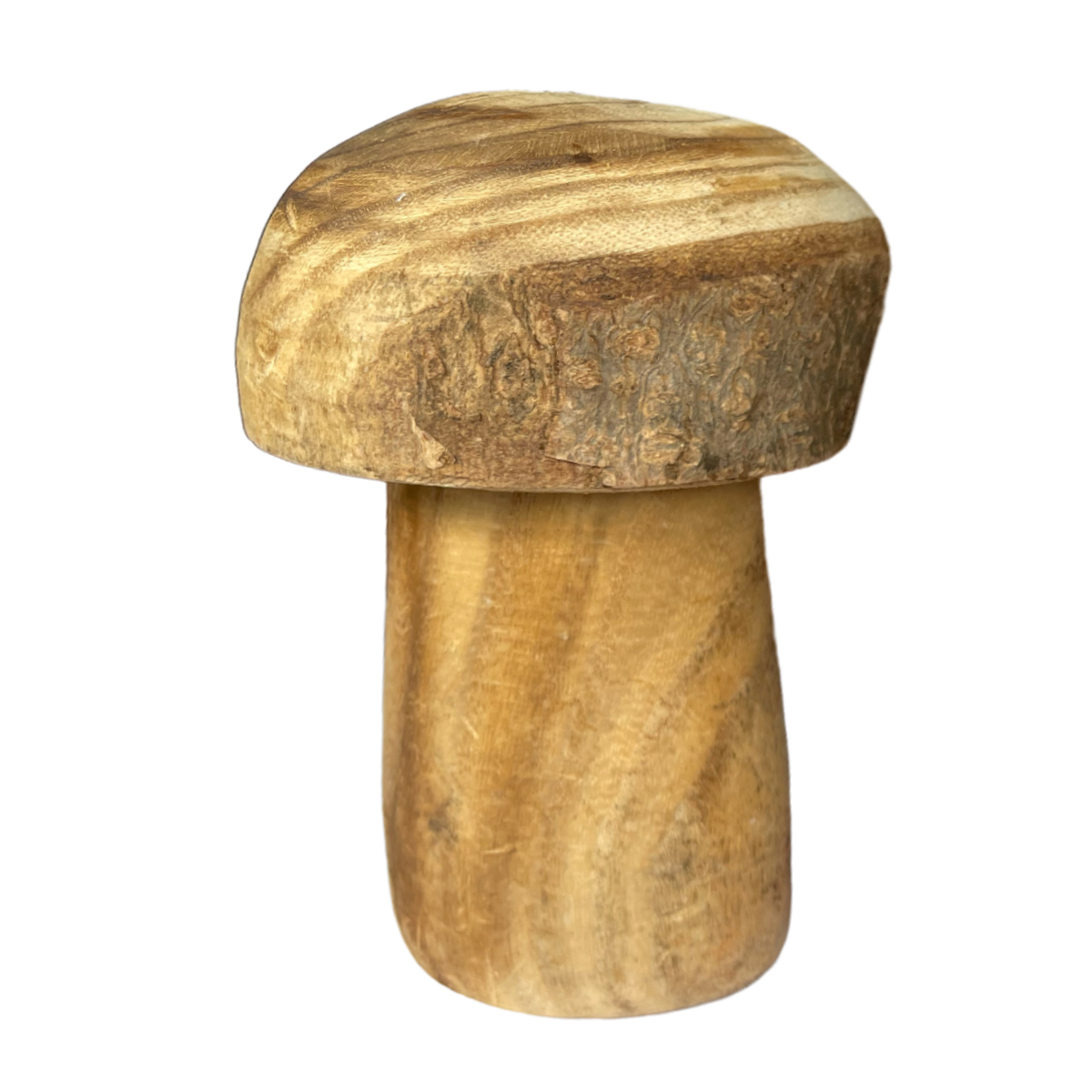 25897-365_01K107DVQWW8K8RKGFB33KVRWJty0MktDaoWIKo Deko Pilz Naturholz, Holzpilz Natur mit runder Kappe, 19x15cm, DIJK Natural Collections