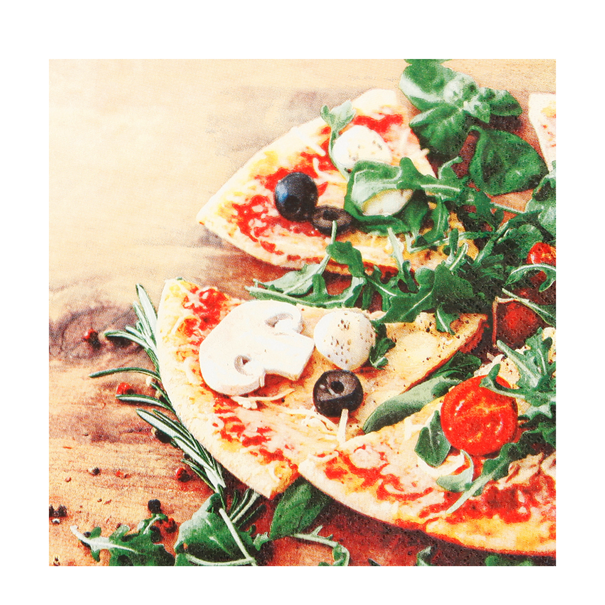 Home Fashion Papierservietten Pizza, 33x33cm